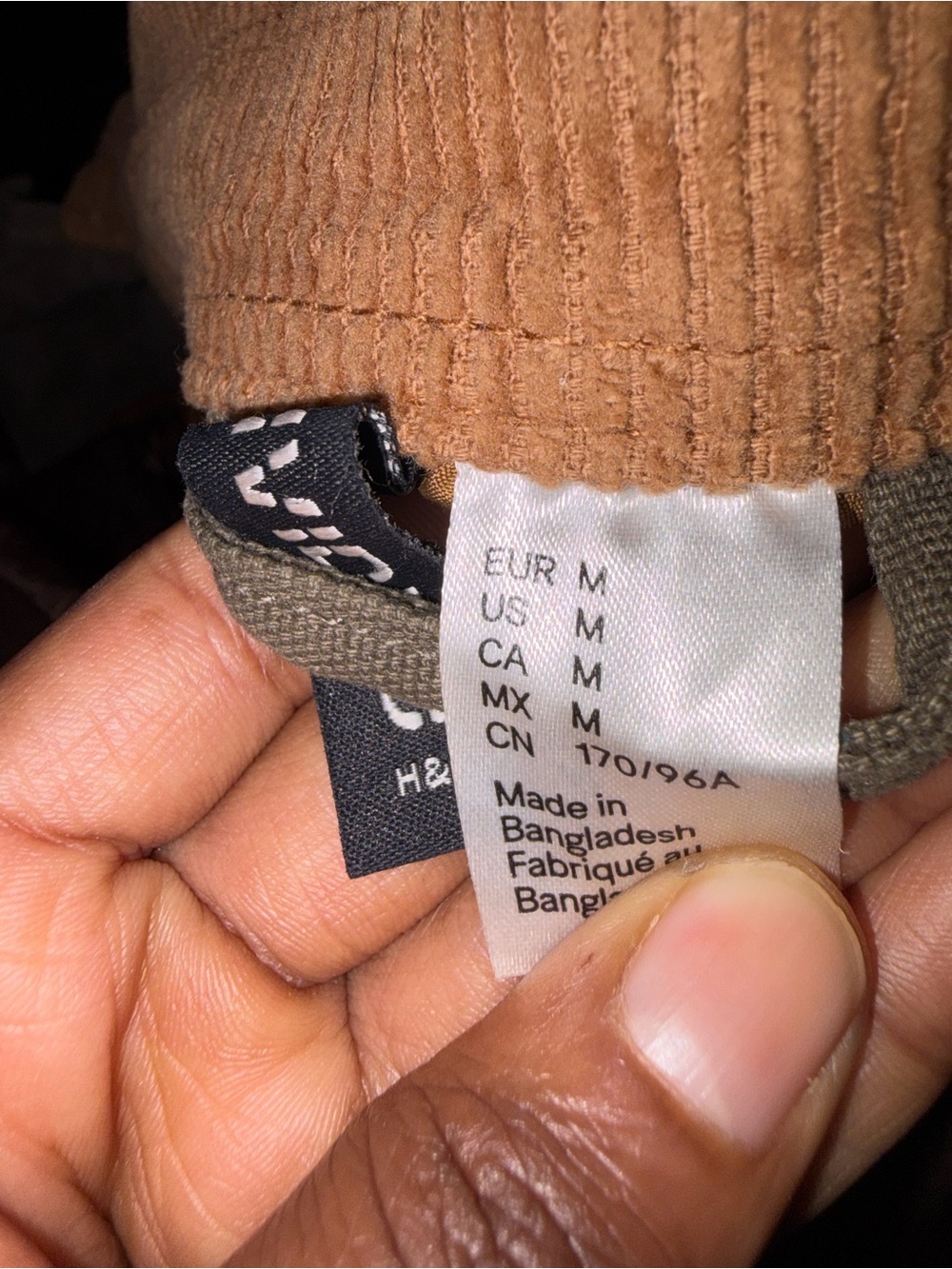 Men's Brown Workwear Jacket with Tan Corduroy Collar - Picture 3 of 8